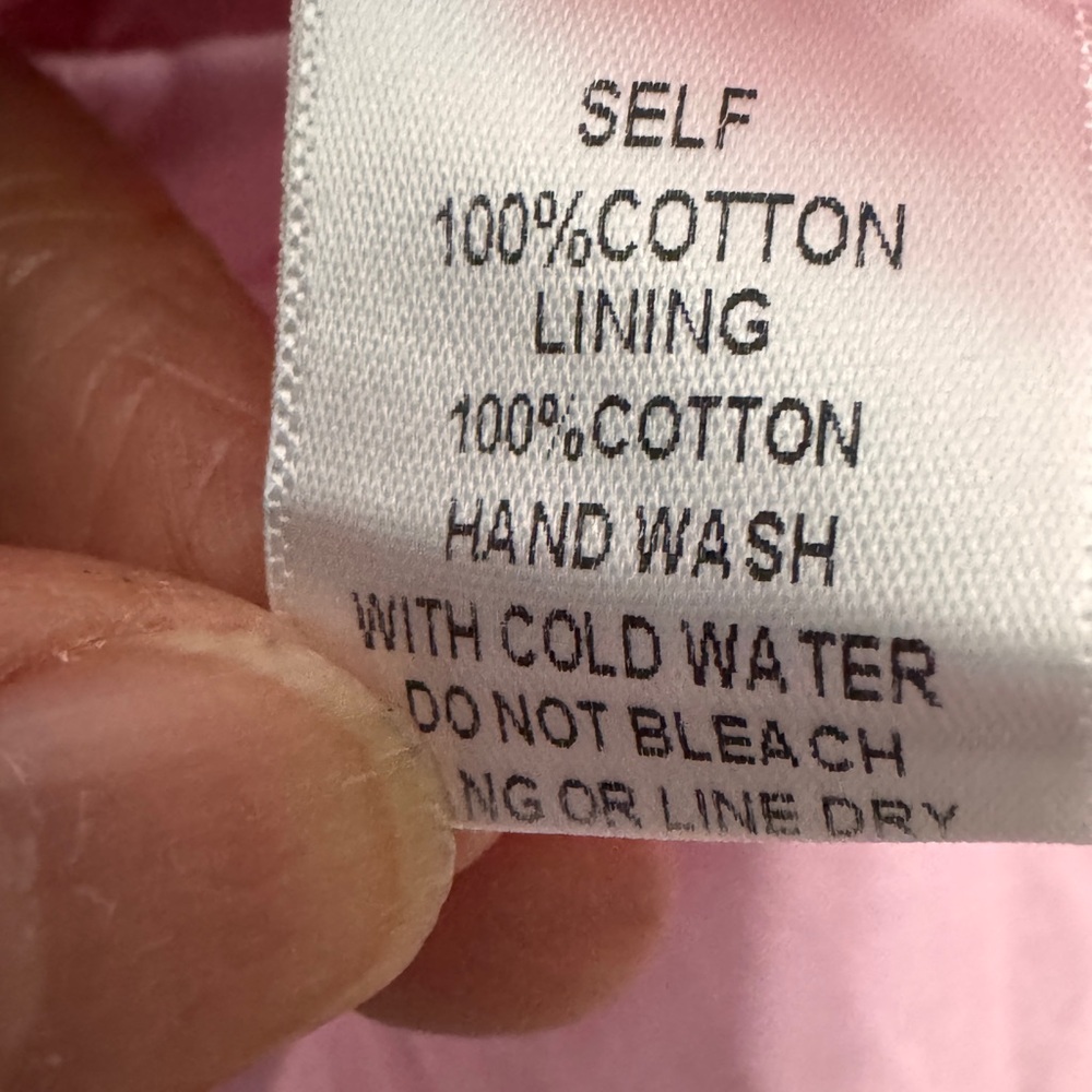 Pink Ruffled Mini cotton Dress size medium - Picture 6 of 6